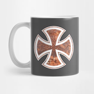 rusted malta cross Mug